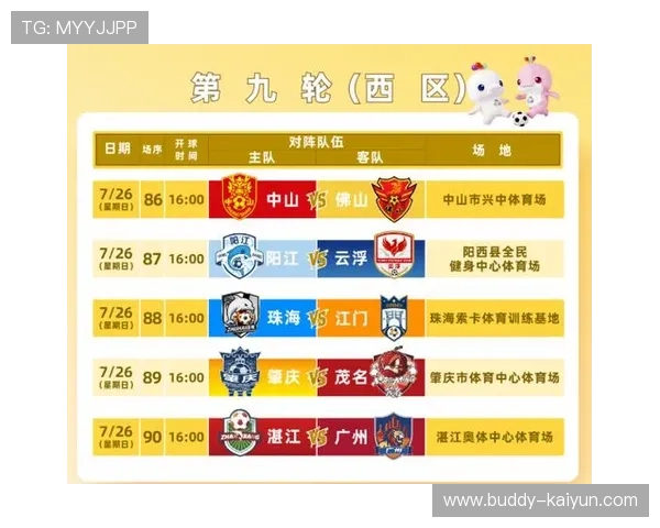2026广东超级联赛完整赛程安排及各队对战时间表解析